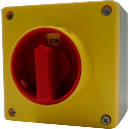 SPRINGER CONTROLS CO Springer Controls / MERZ, 32A, 3-Pole, Enclosed Disconnect Switch, Red/Yellow ML0-32-AR3E